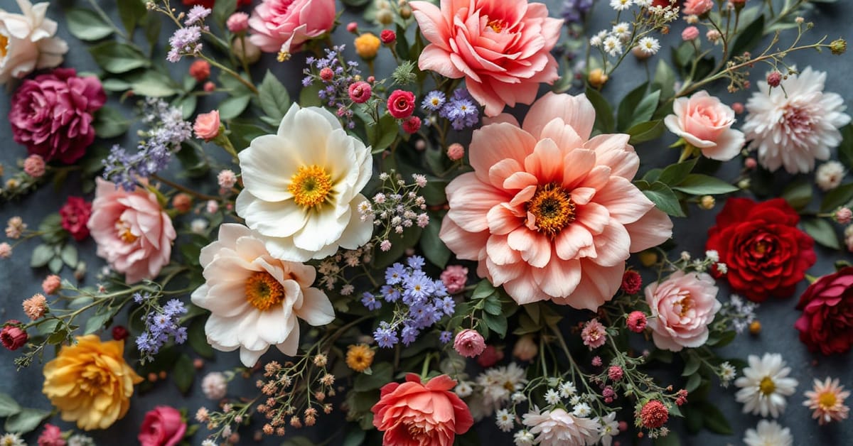 Bouquet de fleurs naturelles aux tons chauds dans un intérieur cosy avec lumière douce et ambiance chaleureuse