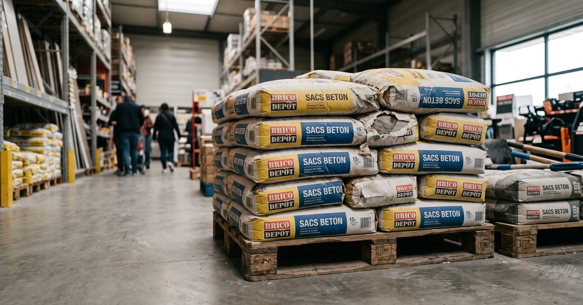 Sacs de béton à Brico Dépôt : prix, types et conseils d’achat