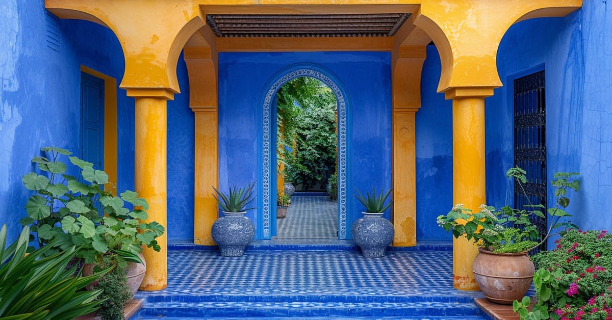 Decouvrez le bleu majorelle composition et utilisation dans la decoration interi