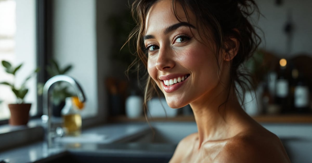 Nettoyer pommeau de douche avec du vinaigre blanc pour éliminer le calcaire